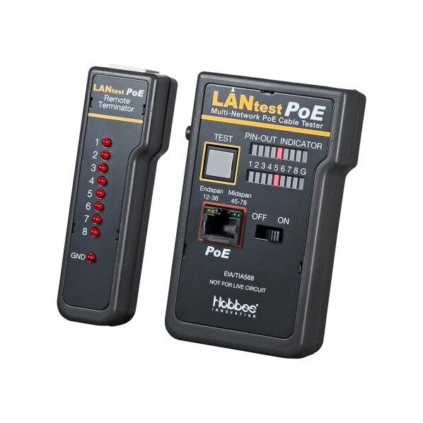 ※法人専用品※エスコ LANケーブルテスター(親機.子機タイプ) EA712AF-34 1個