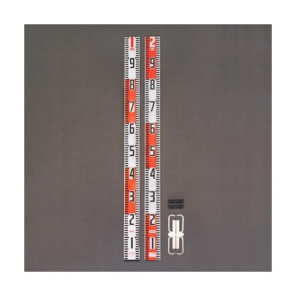 ※法人専用品※エスコ 2m 測量ロッド(アルミ製/ジョイント式) EA720ME-80 1ST...