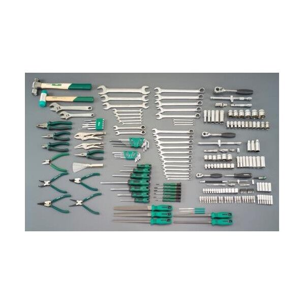 ※法人専用品※エスコ(esco) [217個組]ツールワゴン付工具セット(トレー入) EA689SZ 1ST...