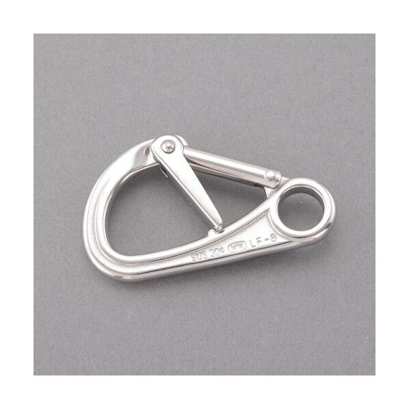 91x52mm スナップフック(ロック付/ステンレス製) EA638JM-27 1個