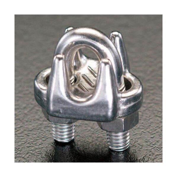 14mm ワイヤーロープクリップ(ステンレス製) EA638RB-14 1個