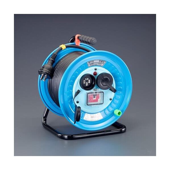 ※法人専用品※エスコ AC200V/30m コードリール(三相.防雨/過負荷遮断) EA815DZ-3A 1個