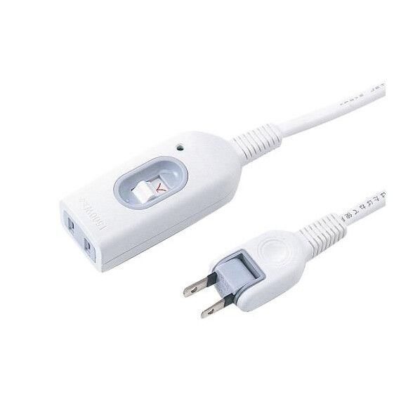 エスコ(esco) AC125V/15Ax1.0m 延長コード(中間スイッチ付) EA815GA-89 1個
