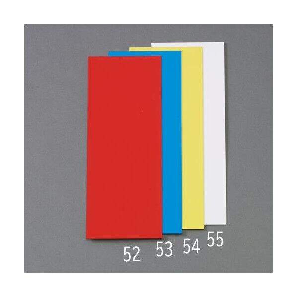 ※法人専用品※エスコ 100x300x1.0mm 両面カラーマグネットシート(赤/白) EA781BS-52 1枚