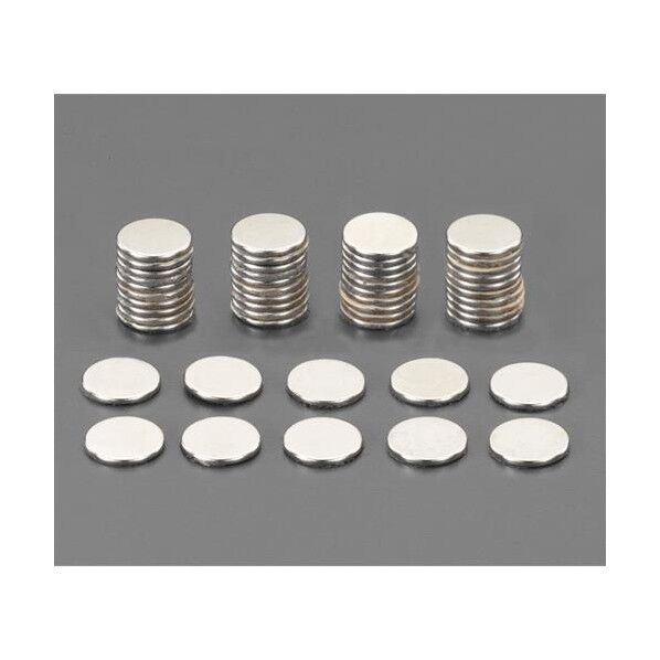 φ9.5x0.75mm マグネット/N極(粘着付/50個)