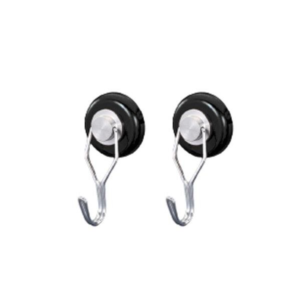 φ40mm/50kg マグネットフック(スイベル式/黒/2個) EA781ET-91 1組