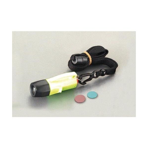 [LR44x4個] ポケットライト/LED(赤、緑レンズ付/黄)