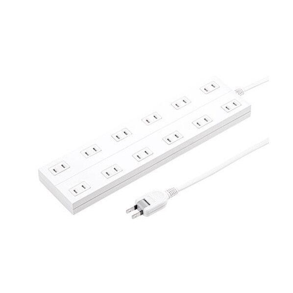 AC125V/12Ax5m タッフﾟ(12口/2P/マクﾞネット付)