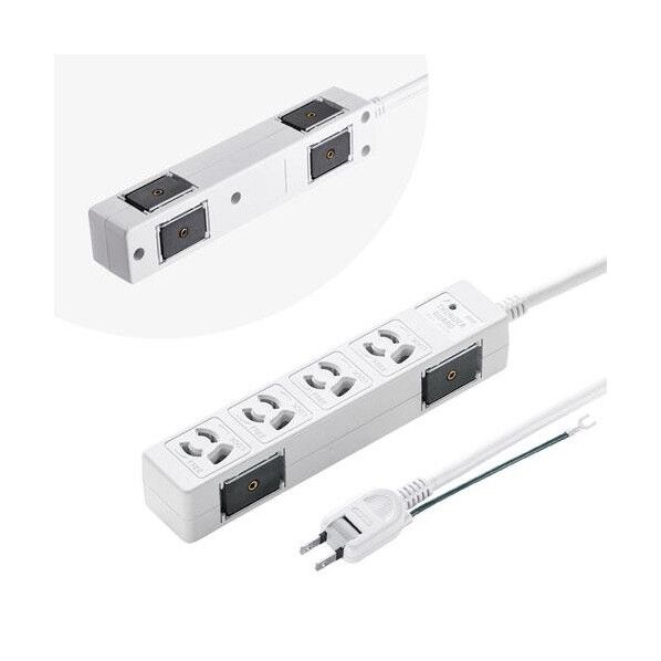 3m タップ(4口/2P/マクﾞネット付/雷カﾞートﾞ)