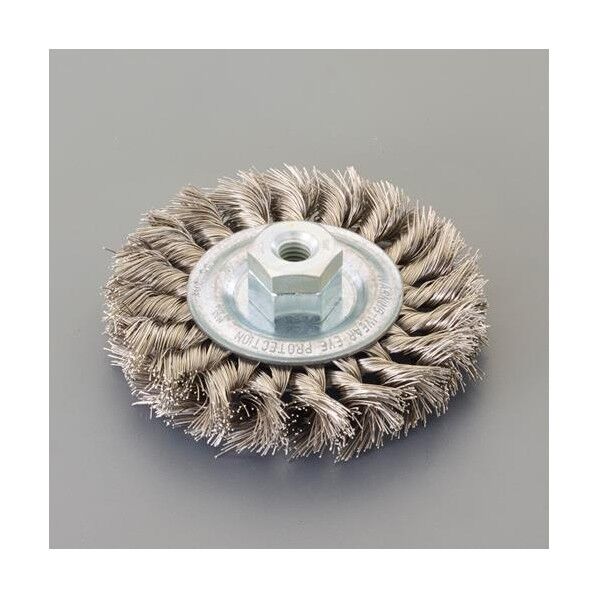 100mm/M10 ワイヤーフﾞラシ(ホイール型/ステンレス製)