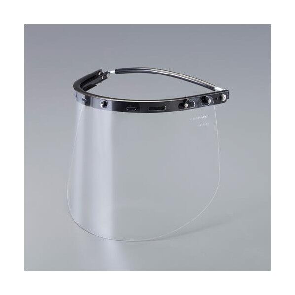 フェイスプロテクター(ヘルメット取付型/幅広/PET)