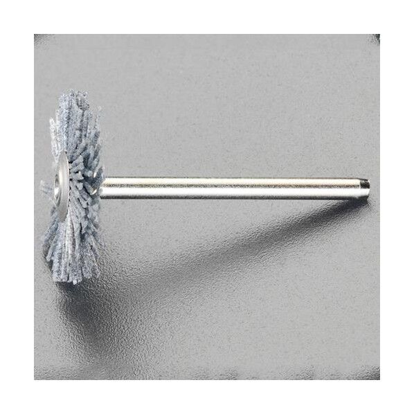 25.4mm/3.2mm軸 軸付ナイロンブラシ(研磨剤付)