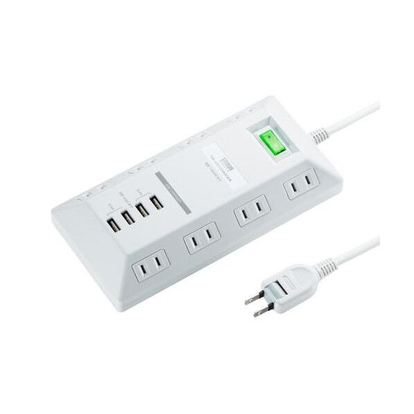 AC125V/4V タップ(USB充電ポート4個付)