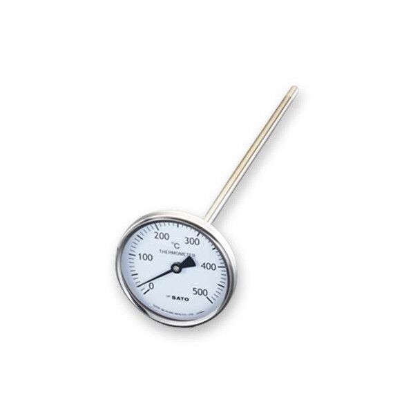 ※法人専用品※エスコ 0-500℃/300mm バイメタル式温度計 EA727AC-30 1個...