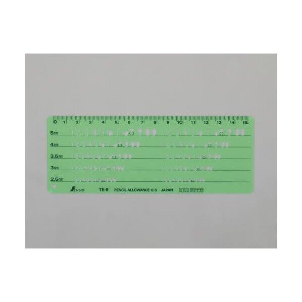 エスコ(esco) 2.5-5.0mm 数字・記号定規 EA736MB-21 1個