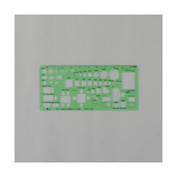 105x230mm 家具記号定規 EA736MB-32 1個