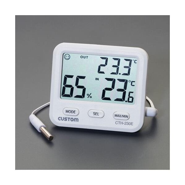 [室内.室外]最高.最低温度湿度計(デジタル)