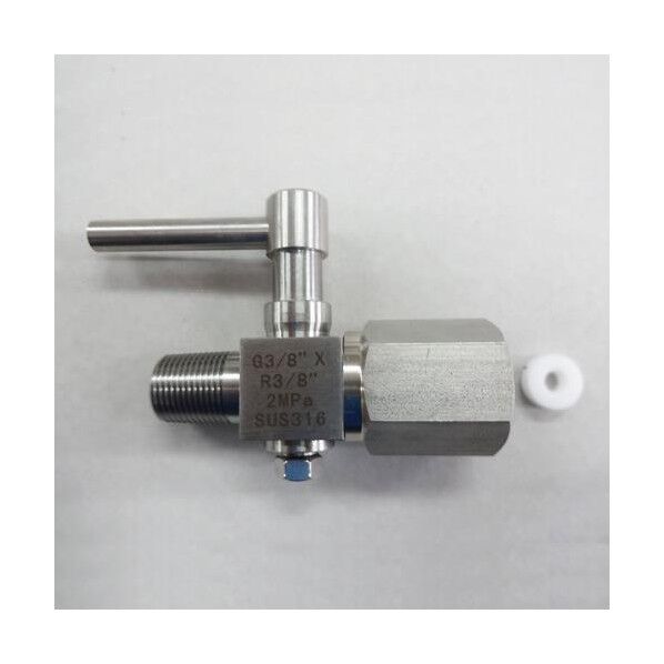G 3/8インチxR 3/8インチ ゲージコック(ステンレス)