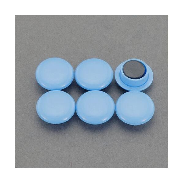 φ20mm マグネット(ブルー/6個) EA762FG-751 1PK