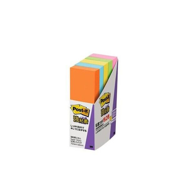 エスコ(esco) 75x 25mm 粘着メモ(90枚x5個/5色) EA762GA-176 1PK
