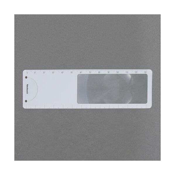 エスコ(esco) 48x163mm ルーペしおり定規(ホワイト) EA762GG-1 1個...