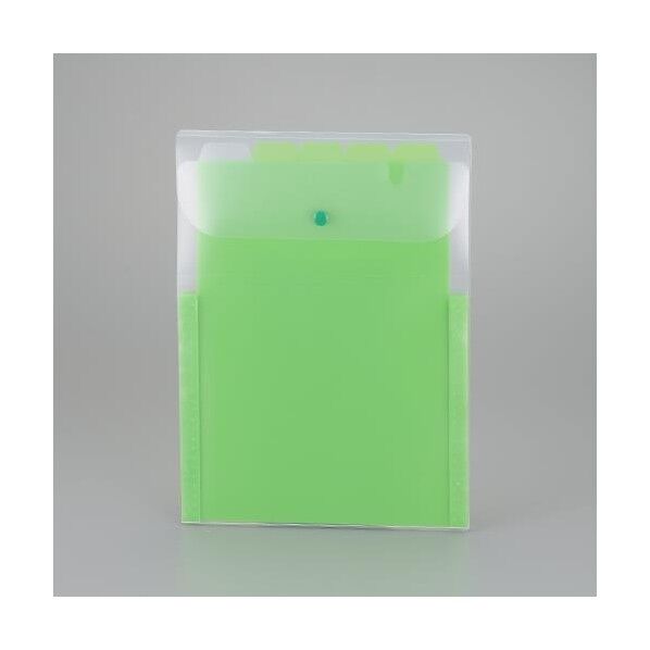 ※法人専用品※エスコ 242x334mm/A4タテ型 ドキュメントホルダー(グリーン) EA762CB-293 1冊