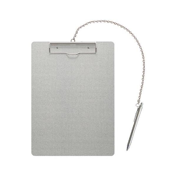 240x330mm/A4 クリップボード(アルミ製/ペン付)