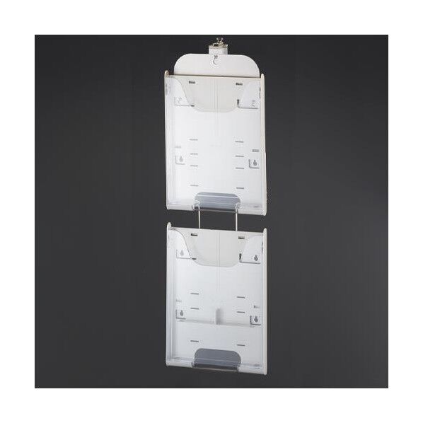 235x120x770mm/2段 パーティション用パンフレットスタンド