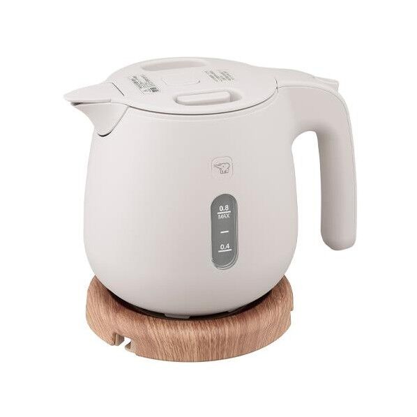 AC100V/1300W/0.8L 電気ケトル(サンドグレー)