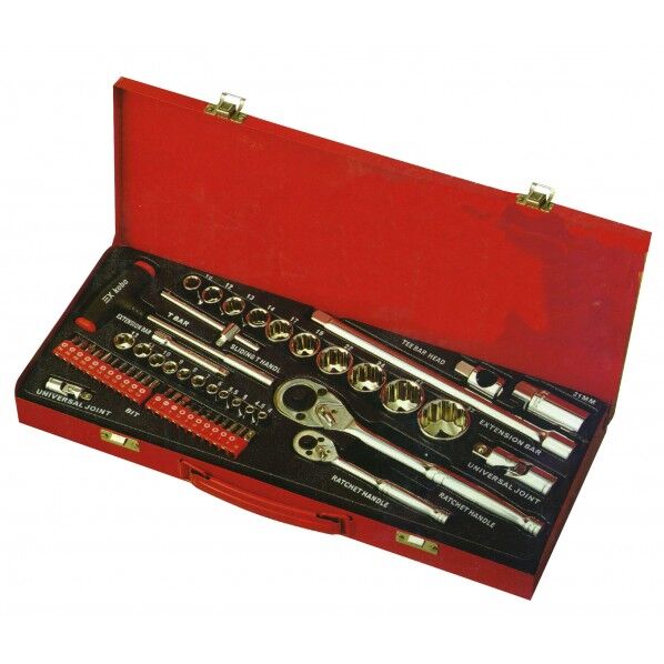 54pcs.本格派ソケットレンチ&ドライバービットセット 20-971 1点