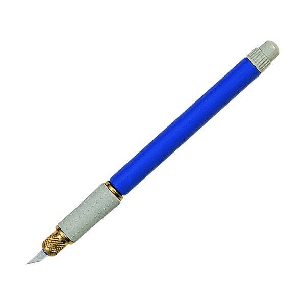 デザインナイフデザインカッター 青 D-12BL 1点