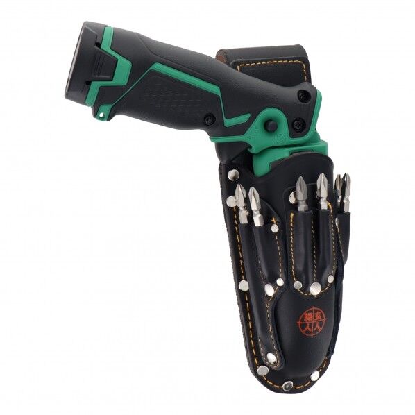 黒革ペン型充電DVケース