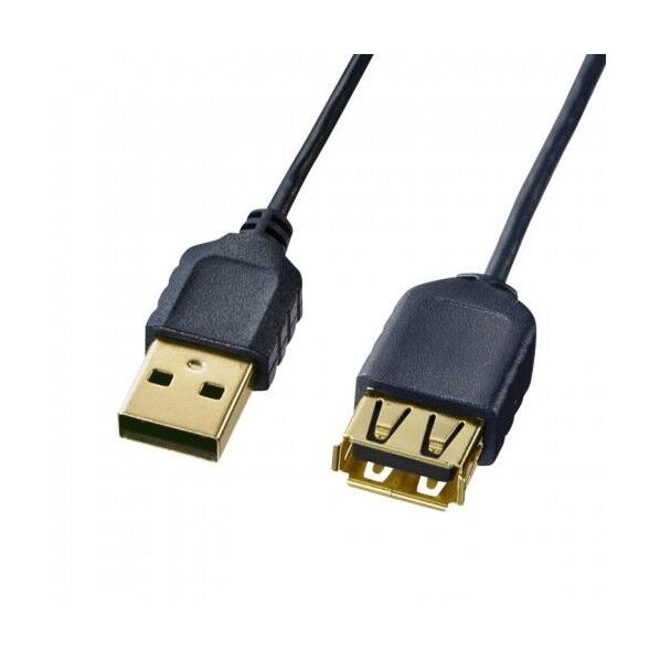 USB延長ケーブル(A-A/2.0対応/極細) 2.0m EA764AJ-234A 1個