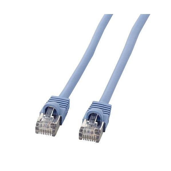 1 m LANケーブル(CAT5e/ノイズシールド処理/ブルー) EA764B-512 1個