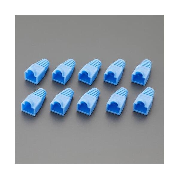 RJ45プラグ保護カバー(ブルー/10個)