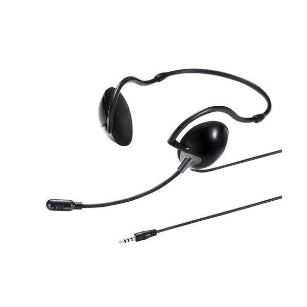 1.2m/4極 ミニプラグヘッドセット(ネックバンドタイプ) EA763BC-28 1個