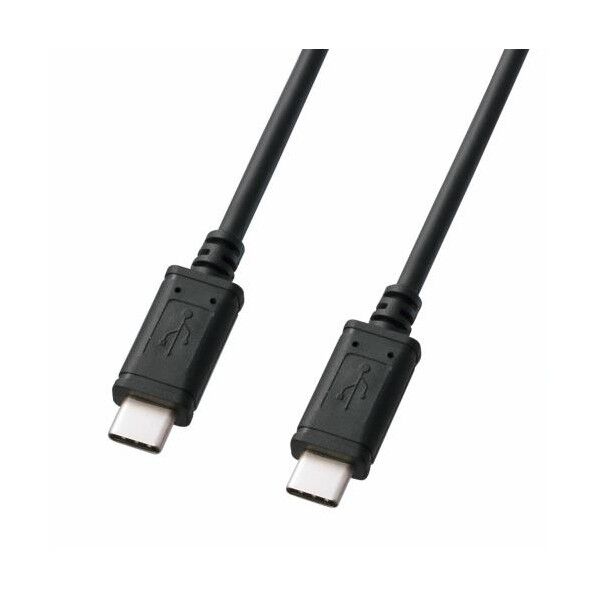 エスコ(esco) 0.5m USBケーブル(C-C/2.0/PD対応) EA764AC-55 1個
