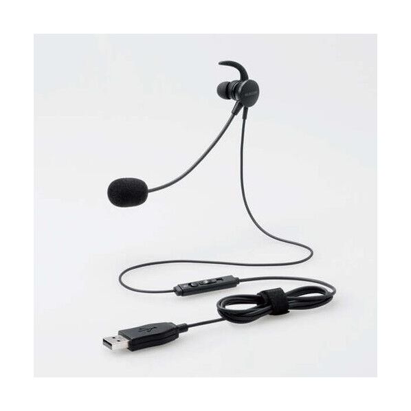 1.8m/USBヘッドセット(耳栓タイフﾟ/片耳)
