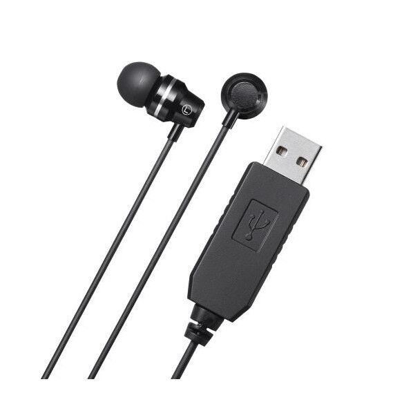 1.6m USBイヤホンマイク