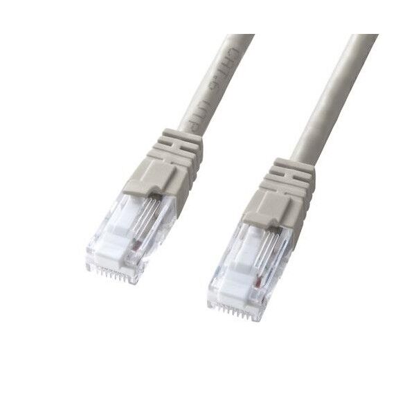 5 m LANケーブル(CAT6/つめ折れ防止/ライトグレー)