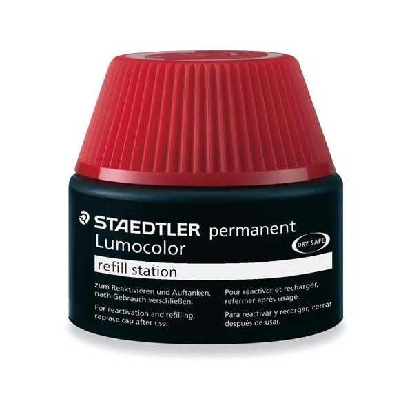 15ml 油性用補充インク(ルモカラー用/赤)