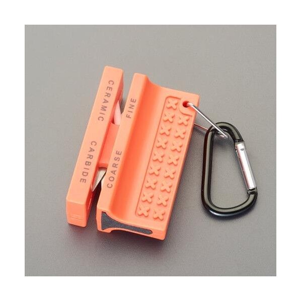 ※法人専用品※エスコ 57x38x25mm ナイフシャープナー(粗研ぎ.細研ぎ) EA916CA-7 1個...