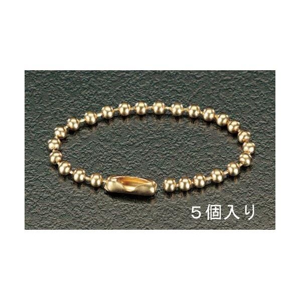 エスコ(esco) 3.1x150mm キーチェーン(5本) EA916ZC-20 1袋...