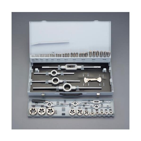 M3-M20/54個組 タップダイスセット(HSS/ISO) EA829VE-3 1ST