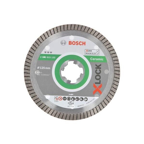 φ125x1.4mm ダイヤモンドカッター(波形/X-LOCK用) EA843RN-22 1枚