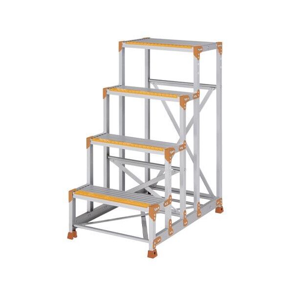 600x406mm/1.2m/4段 作業台(蹴り止め付)
