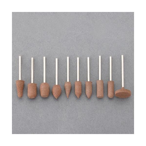 10本組/# 60 軸付き砥石セット(2.35mm軸) EA819WM-141 1ST