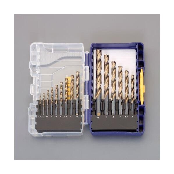 1.5-10.0mm ドリルセット(15本組/HSS)