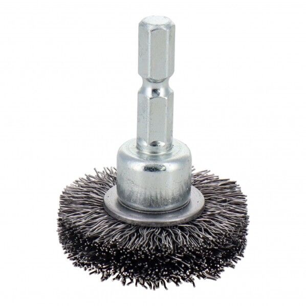 H&H 六角軸ホイールブラシ 鋼線 38mm BWW-38 1点