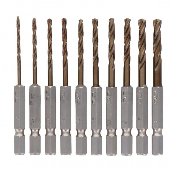 10本組ショートコバルトドリル